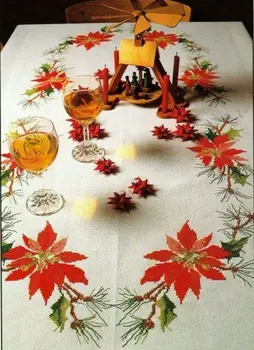 Top Prodajne Božič rdečim prtom 109-52 Vezenje DIY 14CT Nepotiskani Arts Cross stitch kompleti Komplet Navzkrižno Šivi Doma Dekor