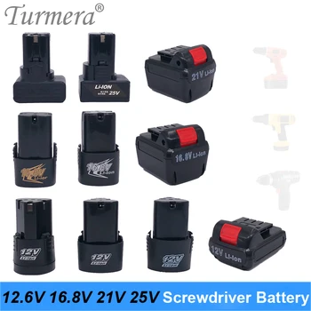 Turmera12v 16.8 v 21v 25v izvijač za litijeve baterije električni vrtalnik baterijski Akumulatorski vijačnik polnilnik baterije za električna orodja