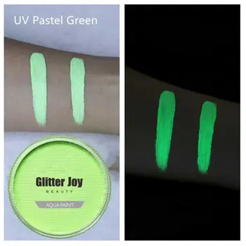 UV Pastelno ZELENA 2020 Novo Fluorescentna Body Art 30 g/pc na Vodni osnovi, Obraz, Telo UV Sij Neonskih Barvanje Telesa v Lepoto Ličila