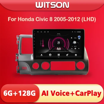 WITSON AI TELEFONSKI Android 11 avtoradio Večpredstavnostnih Za Honda Civic 8 2005 2006 2007 2008 2009 2010 - 2012 Brezžični CarPlay 4G Modem