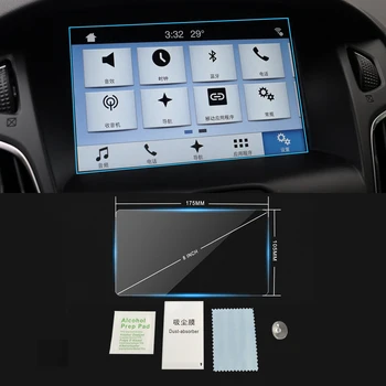 Za Ford Focus Auto Avto Navigacija GPS Zaslon Kaljeno Zaščitno Steklo Film 8 INCH Nalepke Notranja Oprema