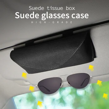 Za Mercedes-Benz Natisniti Logotip Avto Očala Primeru Prenosni Sončnega Shranjevanje Sončna Očala Univerzalna Očala Posnetek Dodatki