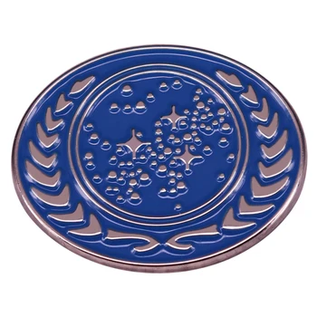Združeno Federacije Planetov Emajl Pin Zvezde Značko Broška Darilo Nahrbtnik Dekoracijo Nakit