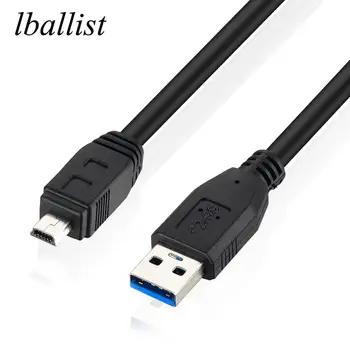 lballist USB 3.0 Tip A Moški Mini 10Pin USB3.0 Podatkovni Kabel Dvojno Oklopljen 1m 1,5 m
