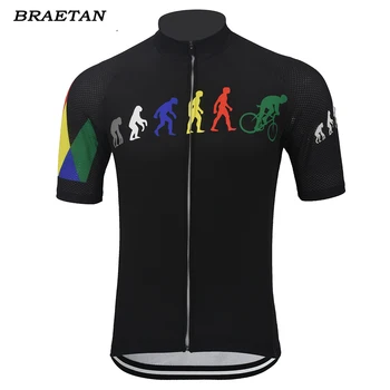 razvoj kolesarjenje jersey moški rdeča zelena črna kratek rokav kolo, kolesarska oblačila nositi dres kolesarska oblačila braetan