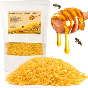 Čebelji vosek Peleti 2 LB(32 oz), 100% Organski Rumena Čebele Vosek za DIY Sveče, čebelji vosek za Sveče, ki opravlja Dobave