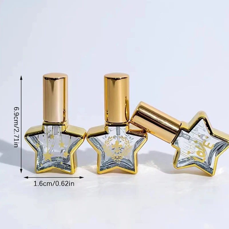 Roll na Steklenici 8ML Pisane Eterično Olje, Posoda Zlato Luksuzni Prazne Povratne Mini Roller Stekleničke Parfuma